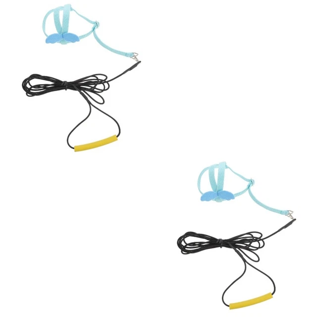 2 pcs Oiseau Laisse Oiseau En Nylon Corde Oiseau Harnais pour Conures