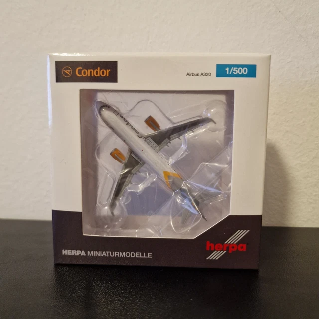Miniatura Avión Sin Base Maqueta A Escala 1:500 De Avión Condor Airbus A320neo Passion - Miniatura De Metal Para Coleccionistas, Sin Base Modelo Avión Airbus Coleccionista