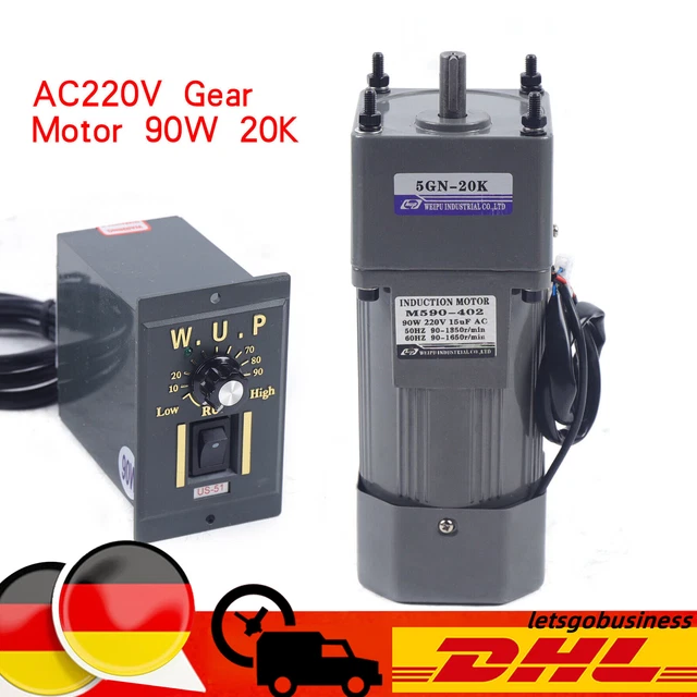 Motoriduttore AC 110V 90 Giri/min - Alta Coppia 3.86Nm - Monofase 40W Con Riduttore