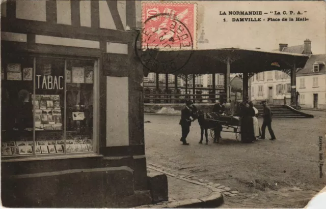 CPA DAMVILLE Place de la Halle - Tabac Shop (1149473)