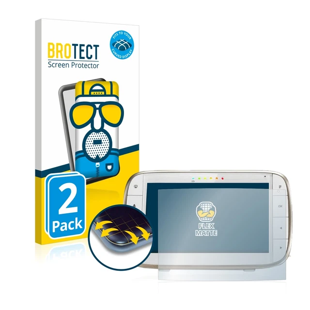 2x Full Cover Opaca Pellicola Protettiva per Motorola MBP855SCONNECT Curved