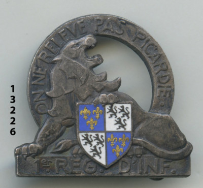 Insigne AB.dép. d'Infanterie 1  Rgt 