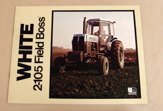 Vintage White Farm Equipment 2-105 Tractor Advertising Brochure - Ca 1970's!