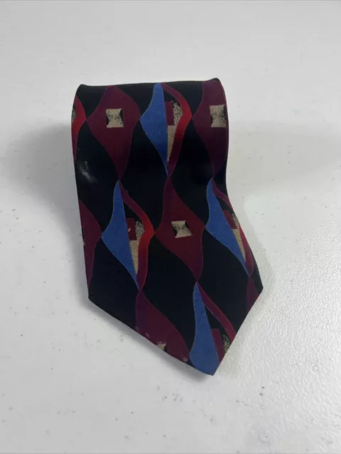 Paolo Gucci Men's Multicolor Geometric Silk Neck Tie $215 2