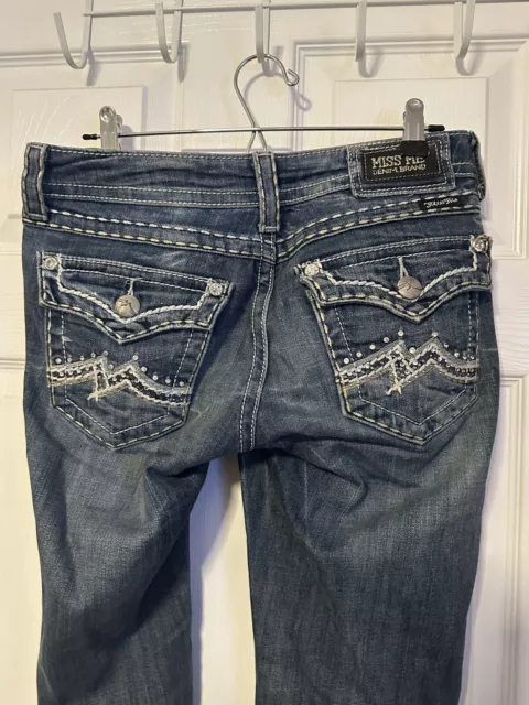 Miss Me Women’s Size 28x33 Jeans Easy Bootcut Bling