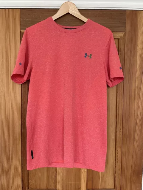 Under Armour Base Layer Mens Red Sports Top Medium