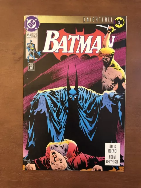 Batman #493 (1993) 9.2 NM DC Key Issue Comic Book Knightfall Part 3 High Grade