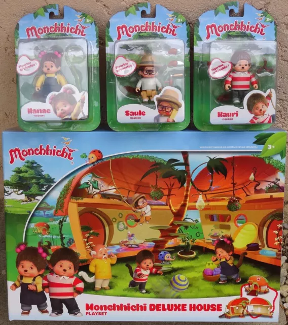 MAISON MONCHHICHI DELUXE House Playset 3 Figurines Kiki EUR 29