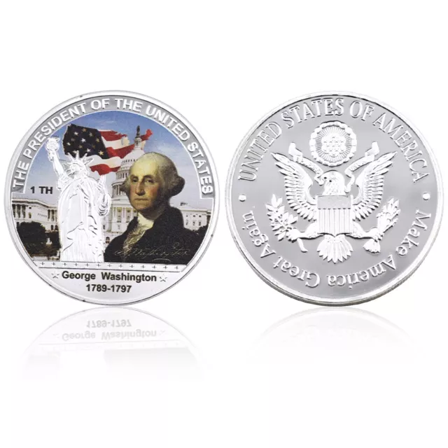 Decorative Souvenir Coin George Washington The First Us President Challenge Coin