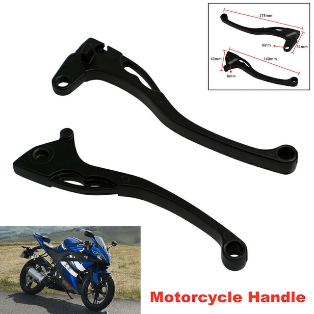 Left+Right Universal Motorcycle Handle for Front Brake Lever w/ Clutch Aluminum