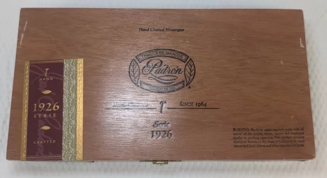 Padron Series 1926 No. 35 Made In Nicaragua Empty Cigar Box