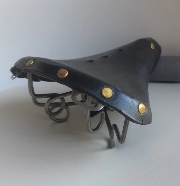 Selle De Vélo Vintage En Cuir De Vachette – Dimensions 280x170x50 Mm – Poids 500 G – Pour BMX/vélo Universel