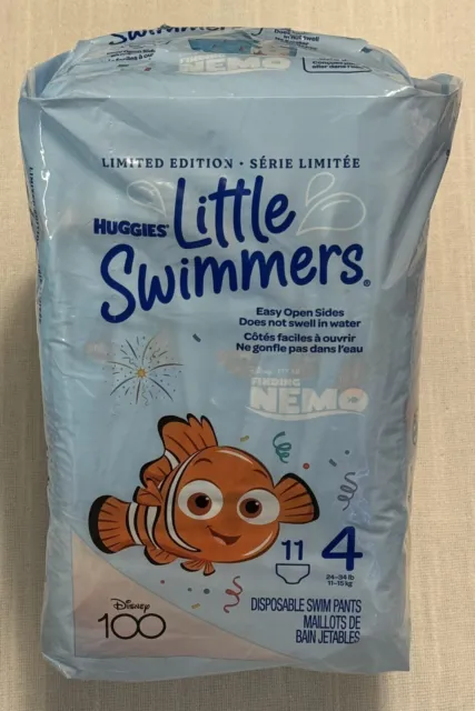 Huggies Little Swimmers Disposable Swim Pants Size 4 (24-34 lbs) 11 Count NIB