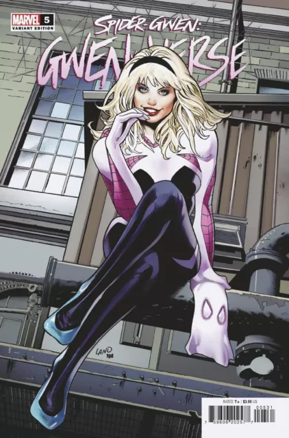 Spider-Gwen Gwenverse #5 Land Homage Variant Marvel Comics 2022 1st Print