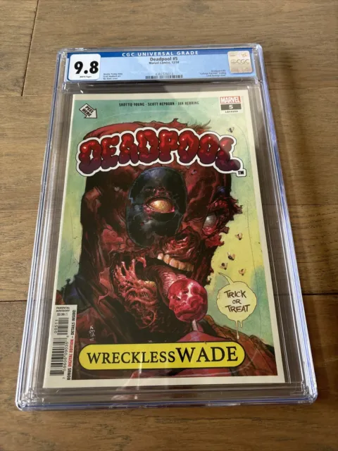 DEADPOOL #5 12/18 Garbage Pail Kids HOMAGE KLEIN CGC 9.8 White Pages #305