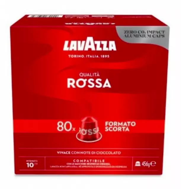 240 Lavazza QUALITA ROSSA Kaffeekapseln Aluminium kompatibel mit NESPRESSO