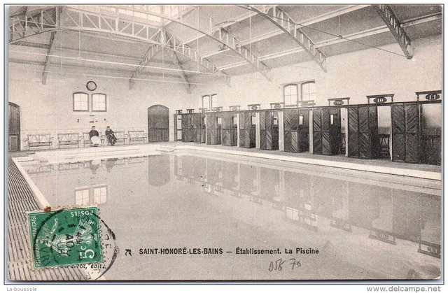 58 SAINT HONORE LES BAINS - l'etablissement thermal - Piscine.