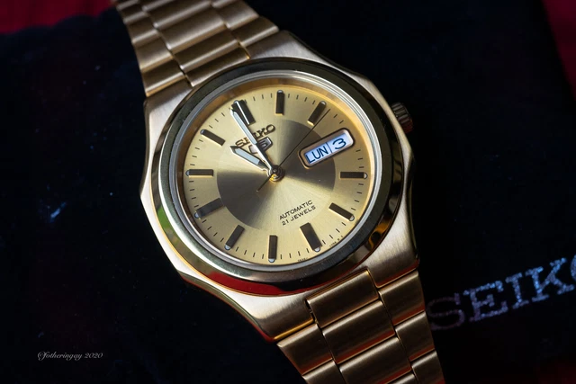seiko snkk52 gold