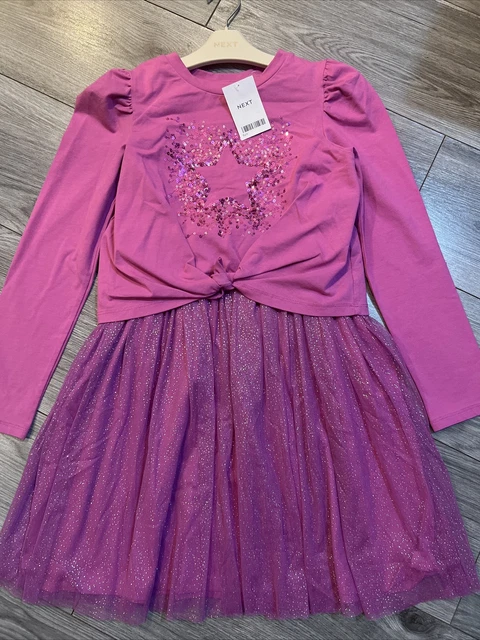 Next girls age 8 sequin jumper and tutu dress set BNWT 💖