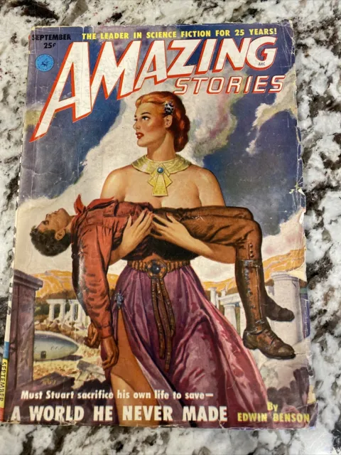 Amazing Stories Pulp Sep 1951 Vol. 25 #9 GD