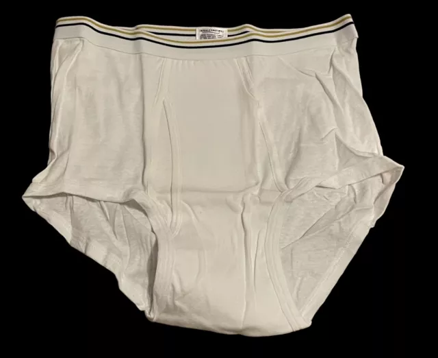 Stafford JCPenney VTG Men’s White Full-Cut Briefs Underwear Size 38 USA - 1 Pair