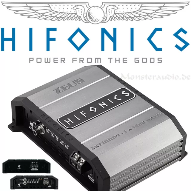 Hifonics ZXT1000/1 ZEUS EXTREME 1250 Watt RMS digital Verstärker 1-Kanal Auto