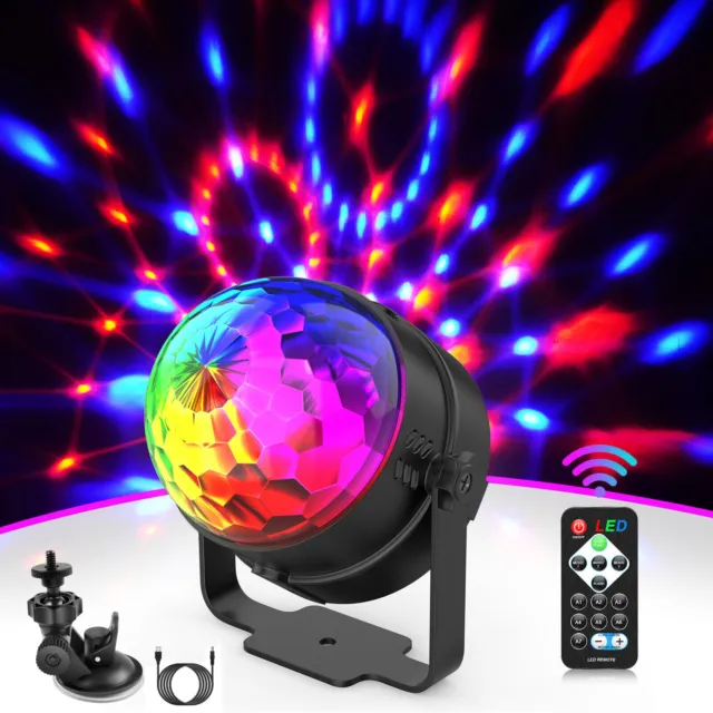 LED RGB Discokugel Lichteffekt Bühnenlicht Party DJ Lampe Hochzeit Mit Ständer