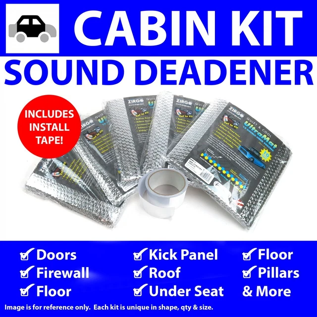 Heat & Sound Deadener Early Cars 1900 - 1927 Cabin Kit + Seam Tape 41052Cm2