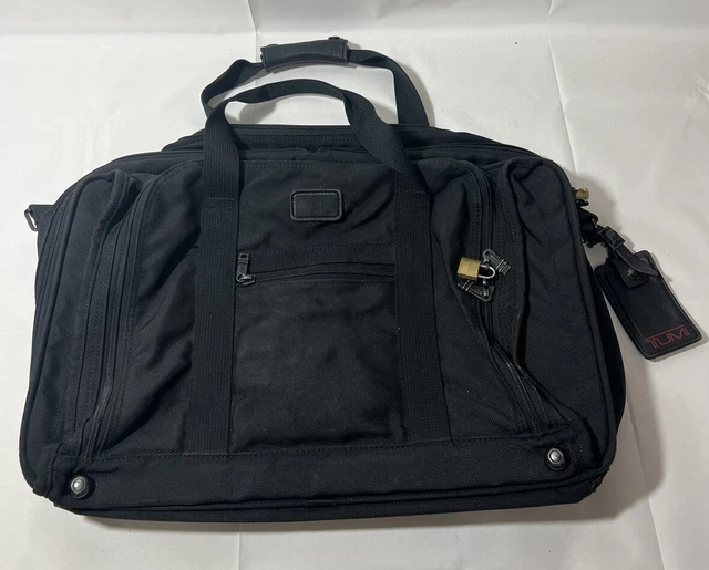 Vintage Tumi Black Ballistic Nylon Duffel Luggage Carry On Bag Made In USA 2