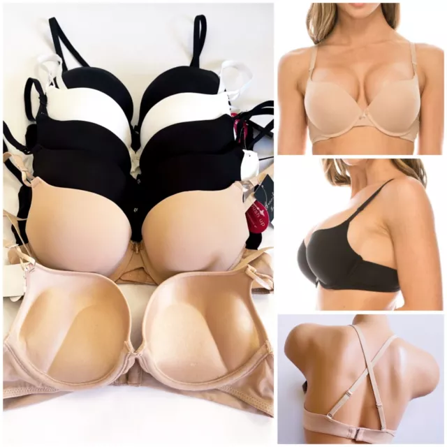 LOT OF 3 Women Bras Maximum Lift Extreme Padding Push up Bra Add 2 Cup Size 8356