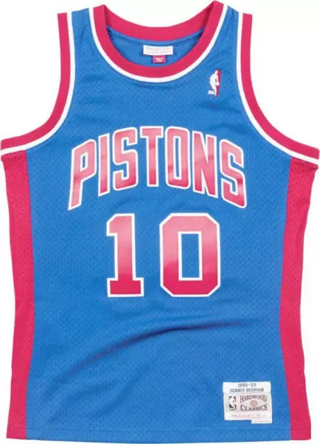 Mitchell & Ness Dennis Rodman 10 Réplique Swingman NBA Jersey Detroit Pistons