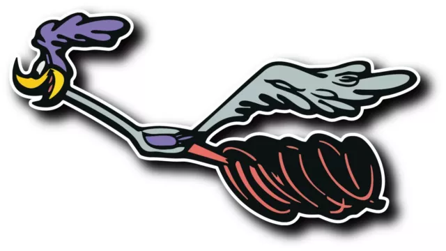 Plymouth RoadRunner Vinyl Decal LEFT MADE IN USA WINDOW CAR LAPTOP WALL