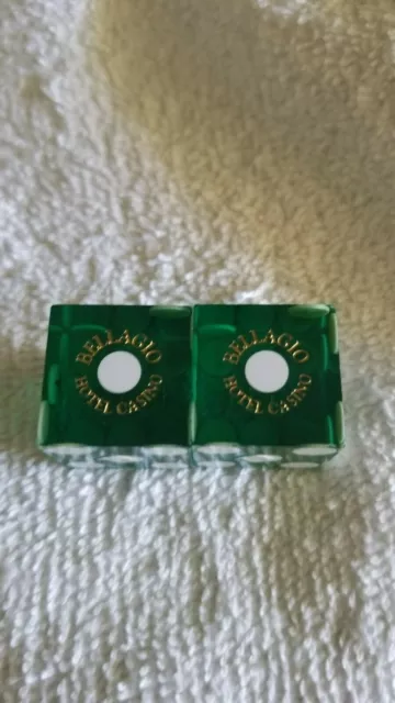 Green Bellagio Las Vegas Casino Dice Matching'#S