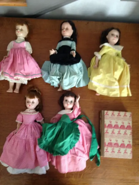 5 Little Women Dolls by Madame Alexander 14" Meg Jo Beth Amy Marme
