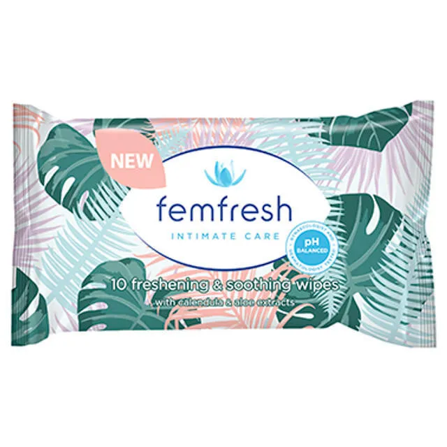 Femfresh Pocket Wipes | 10 Pack