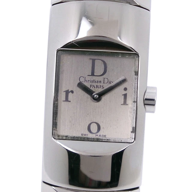 Christian Dior Diorific D102-100 Womens Watch Quartz Analog Display Silver Dial