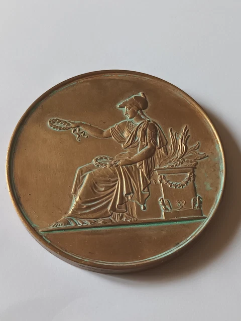 MÉDAILLE DE TABLE militaire dans son écrin "Ecole supérieure de l'Electronique EUR 10,00