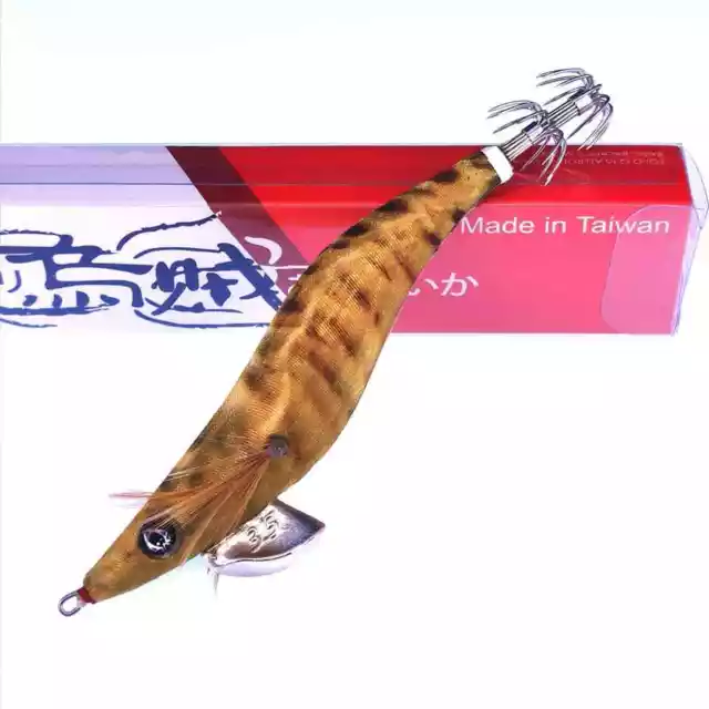 Rui Squid Jig New Golden Tiger Gold Foil Size 3.5 Egi Fishing Lure