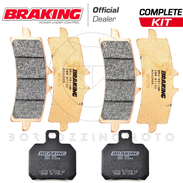 Kit Pastiglie Freno Braking Anteriore Posteriore Ktm Super Duke R Abs 1290 2015