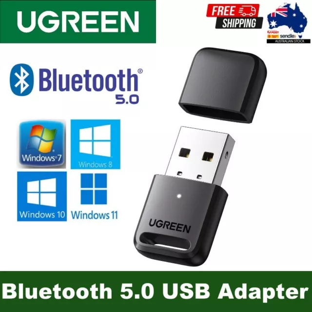UGREEN 80890 BLUETOOTH 5.0 USB Adapter Dongle for PC Laptop Desktop Computer  $15.95 - PicClick AU