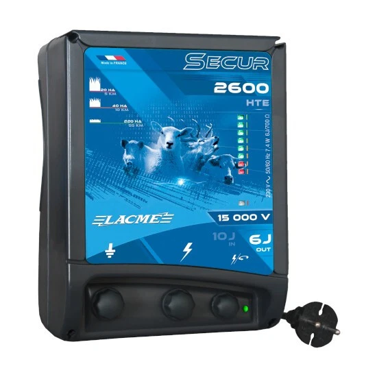 Weidezaungerät Secur 2600 HTE 10 Joule, Elektrozaungerät 230V ,350 km