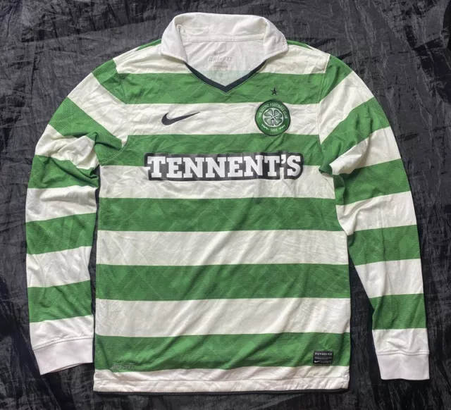 CELTIC GLASGOW L/S away shirt jersey long sleeve NIKE 2010-2012  adult SIZE S