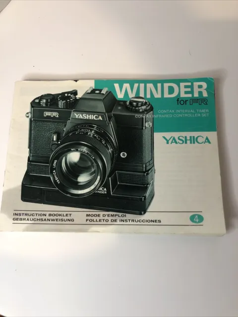 Yashica FR Winder Instruction Manual
