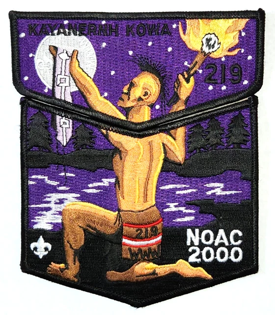 Lodge 219 Kayanernh-Kowa S3 + X1 2000 NOAC Pocket Flap Patch  OA  BSA