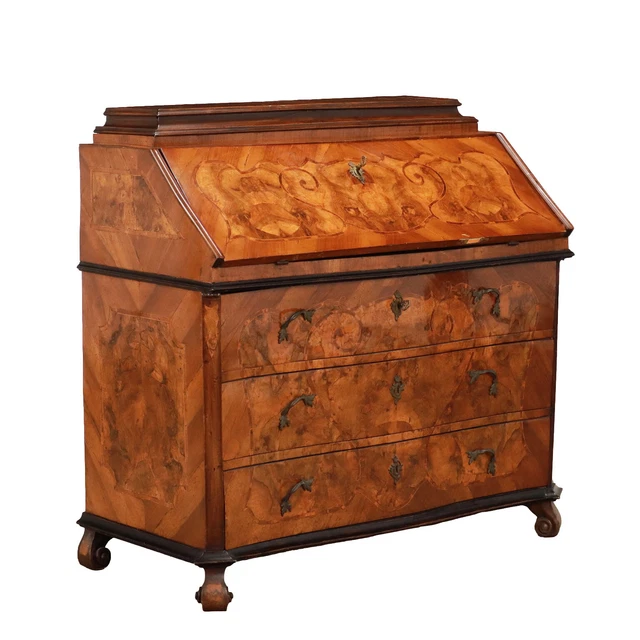 Ribalta Barocchetto Lombardia Italia Metà '700 Antiquariato Ribalte Secretaire