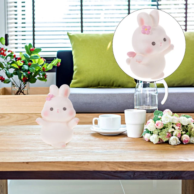 Conejo alcancía vinilo alcancía dulce conejo de Pascua estatua