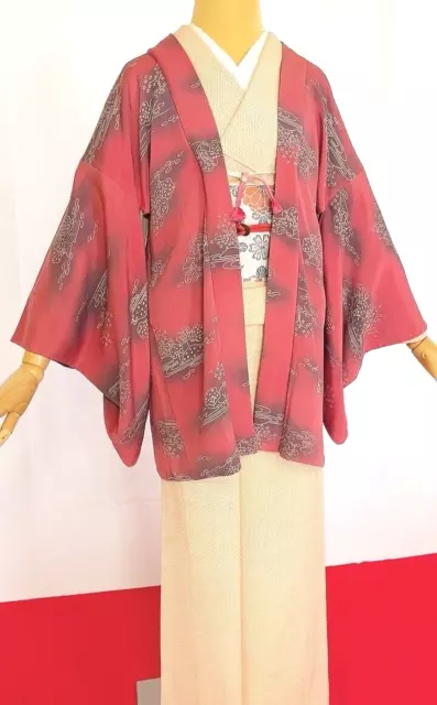 Japanese Kimono/Haori/ Pure Silk/japan/Kimono Jacket/Antique Haori/Tradition