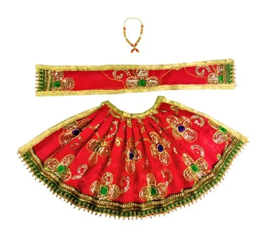 Mata Rani Traditional INDIAN TRADITIONAL MULTI Coloured Navratri Special MATA Rani Vastra ...
