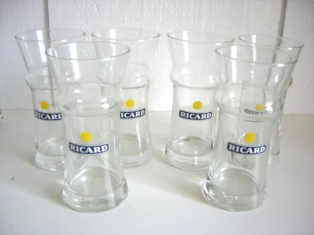 Lot Neuf 6 Verres Ricard Gagnere  Soleil Lot 1