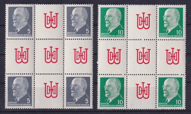 DDR 1962 Walter Ulbricht Herzstücke Mi.-Nr. Hz 10 und 11 postfrisch **